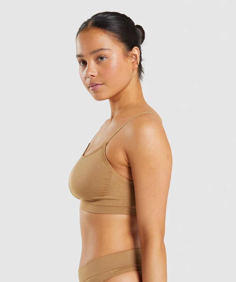 Gymshark Seamless Scoop Neck Bralette - Golden
