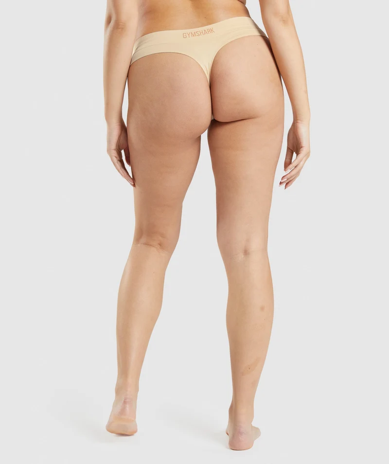 Gymshark Seamless Thong - Fawn