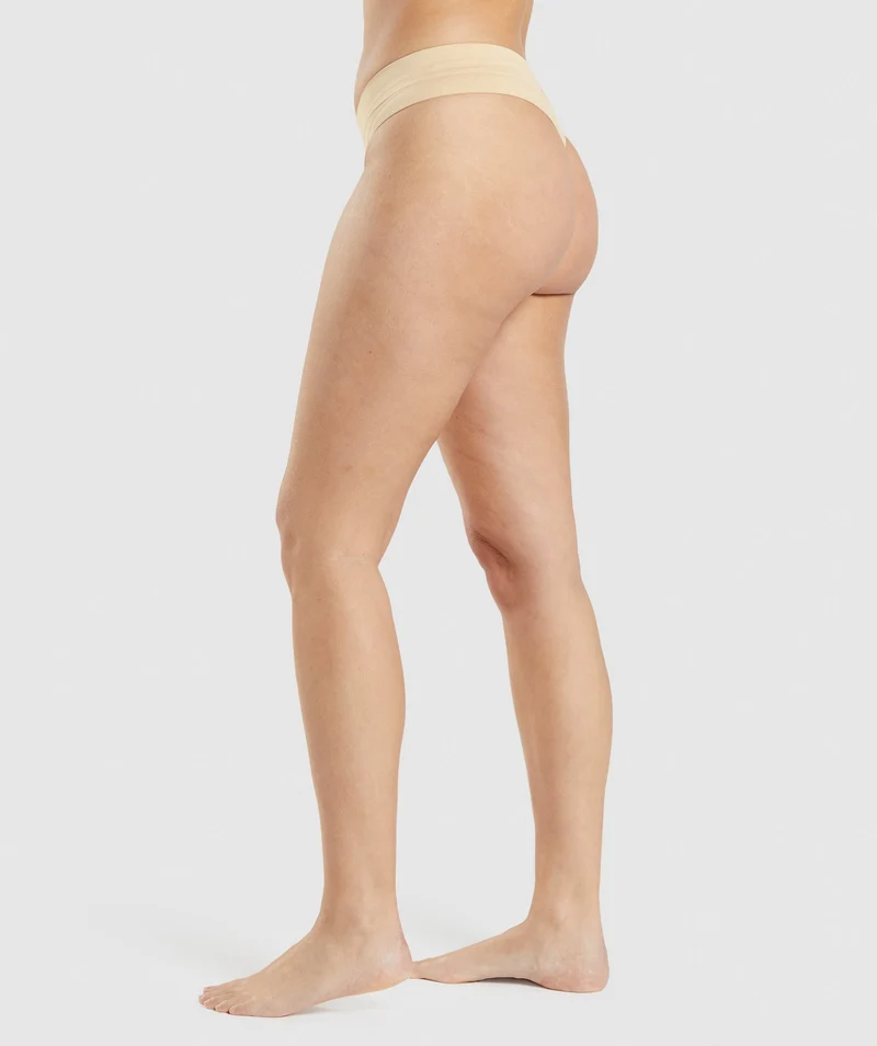 Gymshark Seamless Thong - Fawn