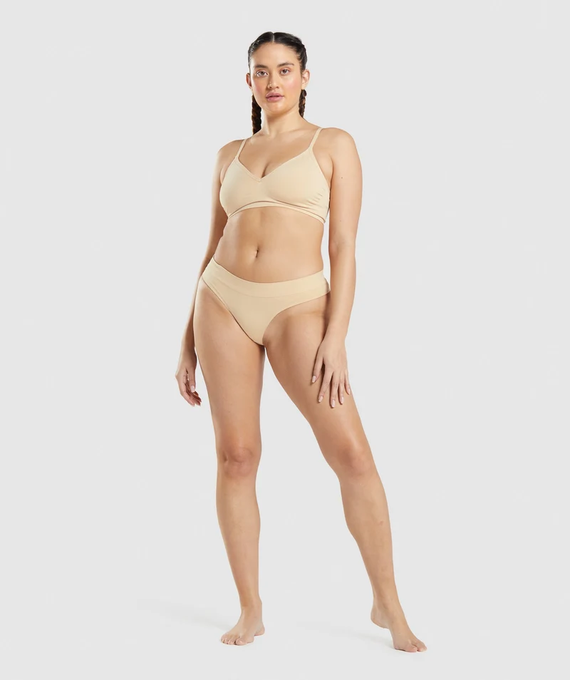 Gymshark Seamless Thong - Fawn