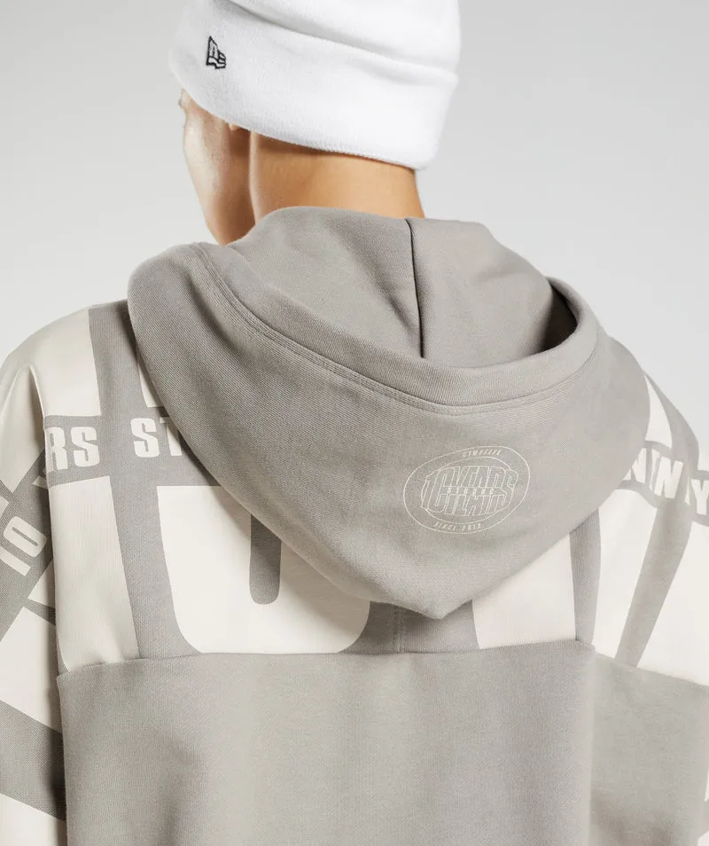Gymshark GS10 Year Hoodie - Ecru Brown