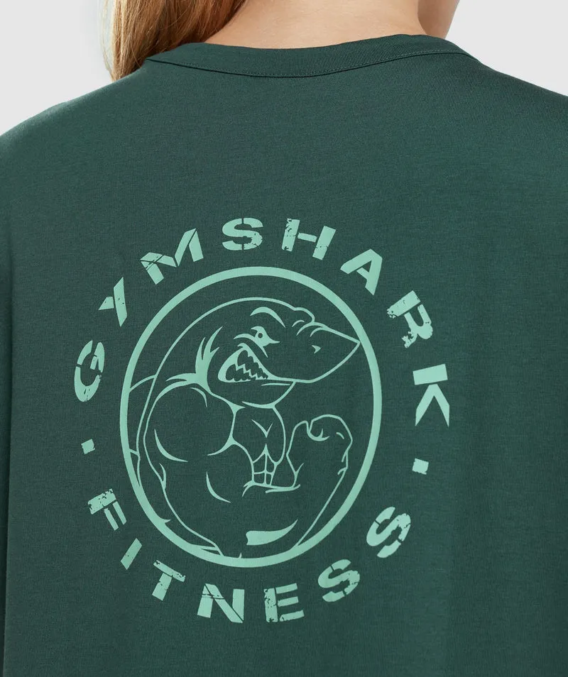 Gymshark Legacy Graphic Tee - Dark Green
