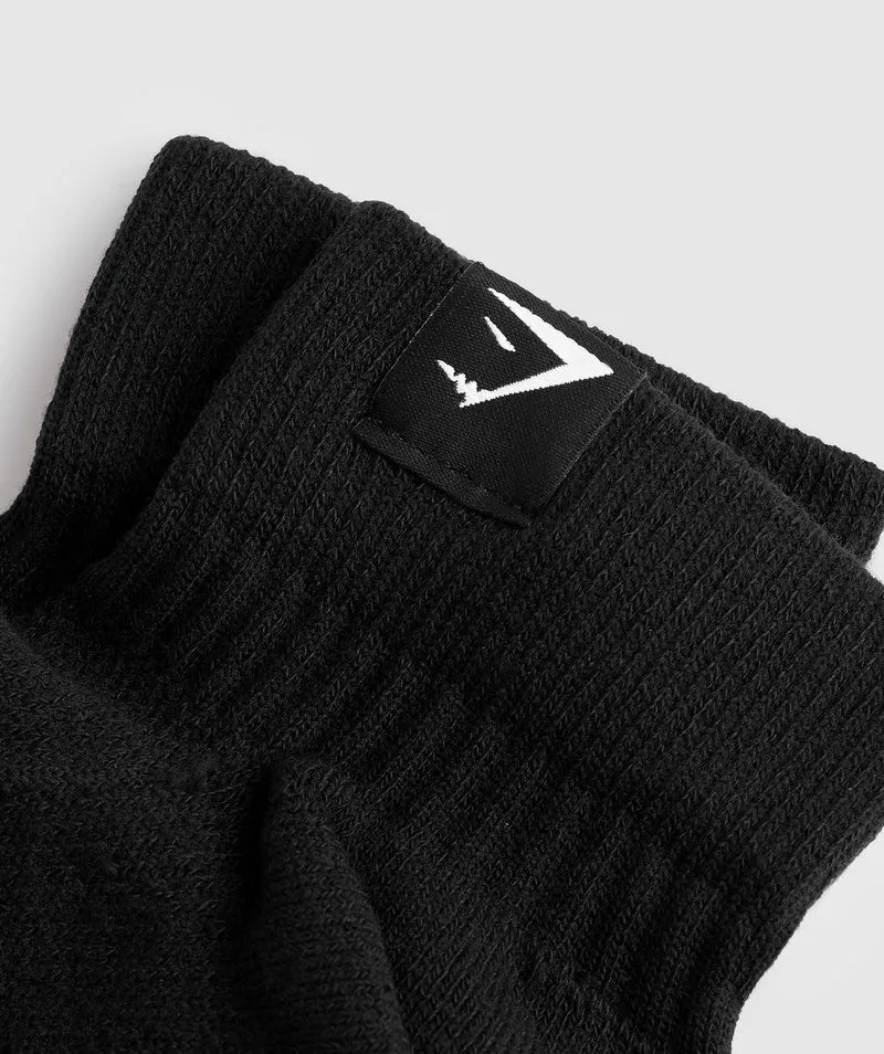 Gymshark Quarter Socks 3pk - Black