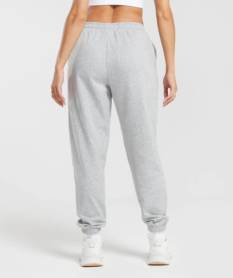 Gymshark Cherub Graphic Joggers - Light Grey Core Marl