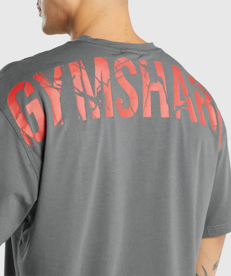Gymshark Power T-Shirt - Charcoal Grey