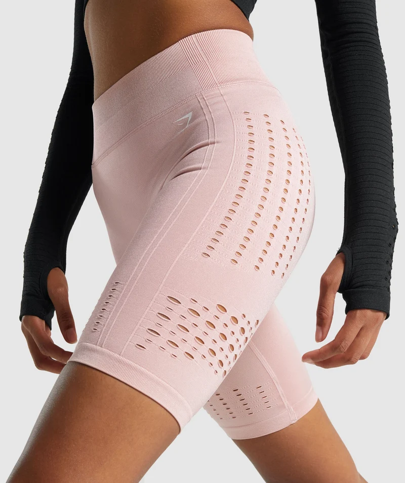Gymshark Glow Seamless Shorts - Light Pink