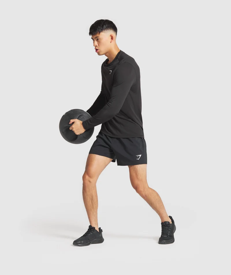 Gymshark Vital Long Sleeve T-Shirt - Black Marl
