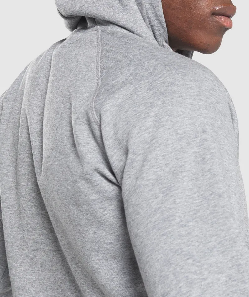 Gymshark Crest Hoodie - Charcoal Marl