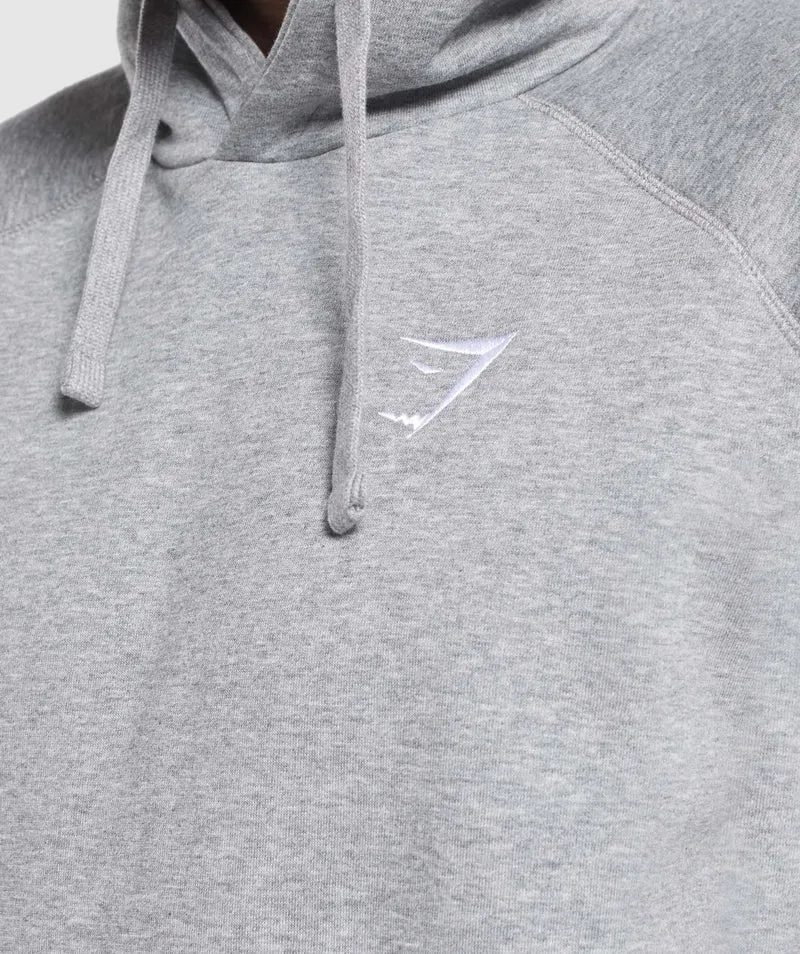 Gymshark Crest Hoodie - Charcoal Marl