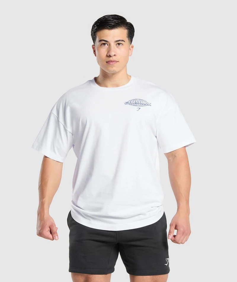 Gymshark Worldwide T-Shirt - White