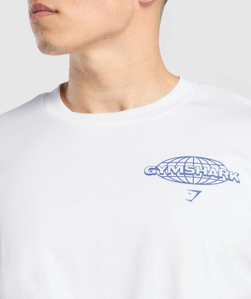 Gymshark Worldwide T-Shirt - White