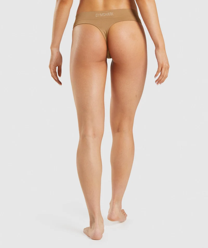 Gymshark Seamless Thong - Golden