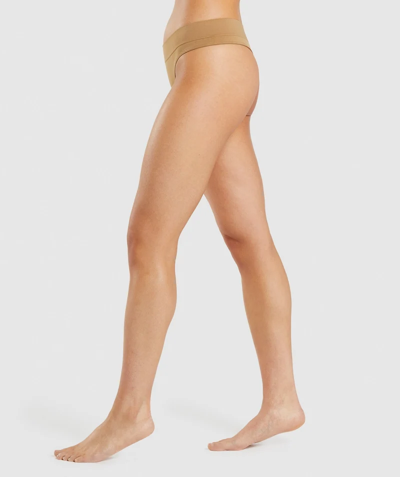Gymshark Seamless Thong - Golden