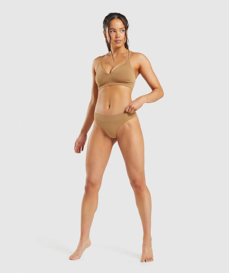 Gymshark Seamless Thong - Golden