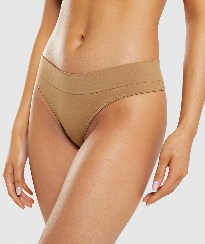 Gymshark Seamless Thong - Golden