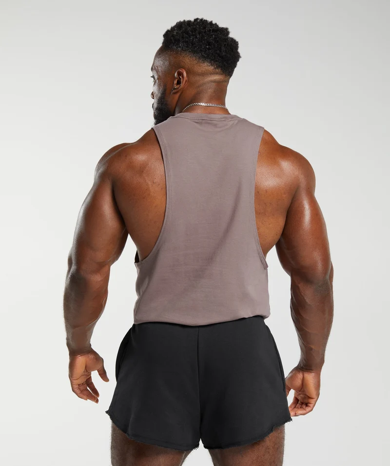 Gymshark Legacy Drop Arm Tank - Washed Mauve