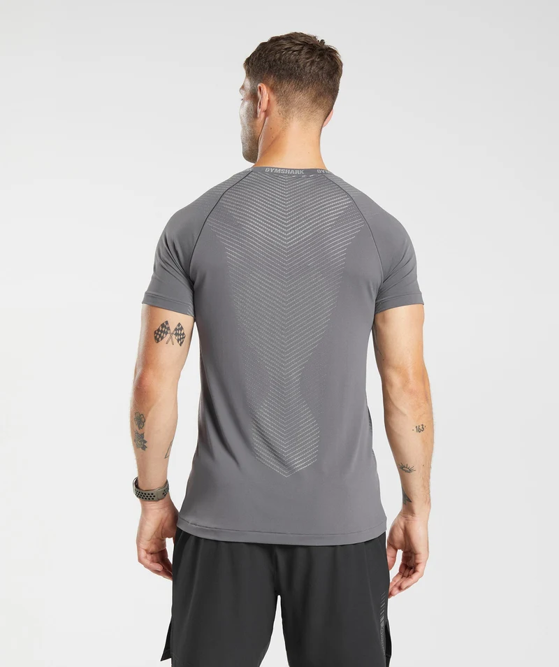 Gymshark Apex Seamless T-Shirt - Dark Grey/Smokey Grey