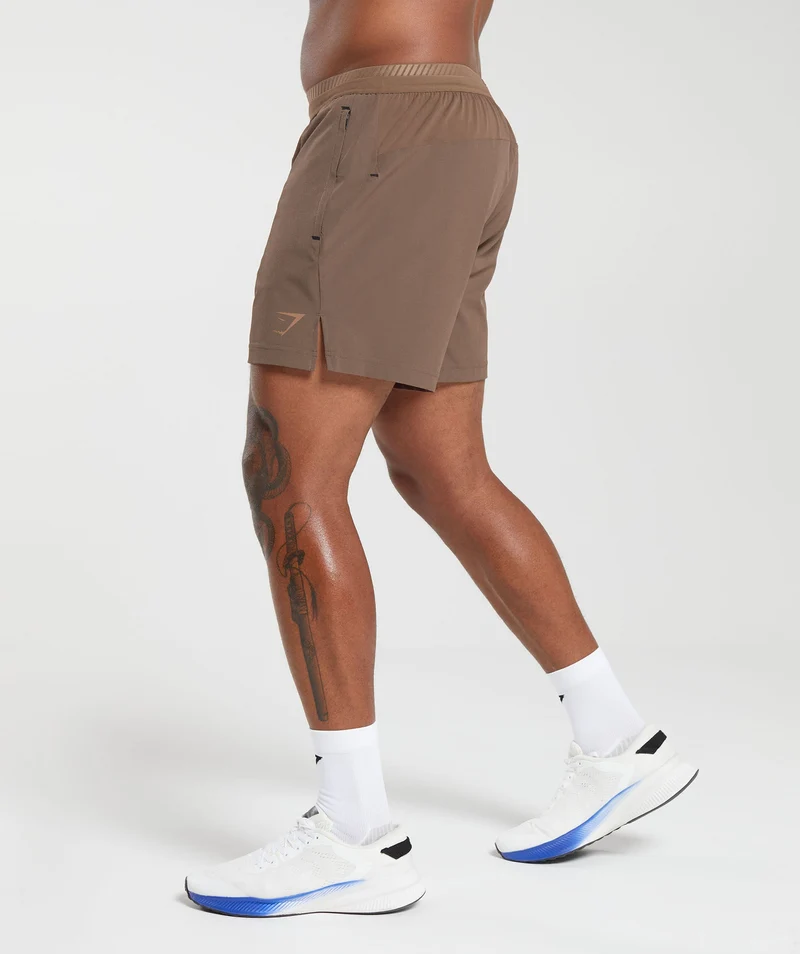Gymshark Apex 5" Hybrid Shorts - Soft Brown