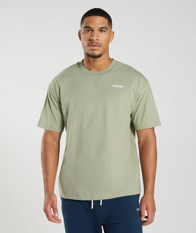 Gymshark Rest Day Sweats T-Shirt - Sage Green