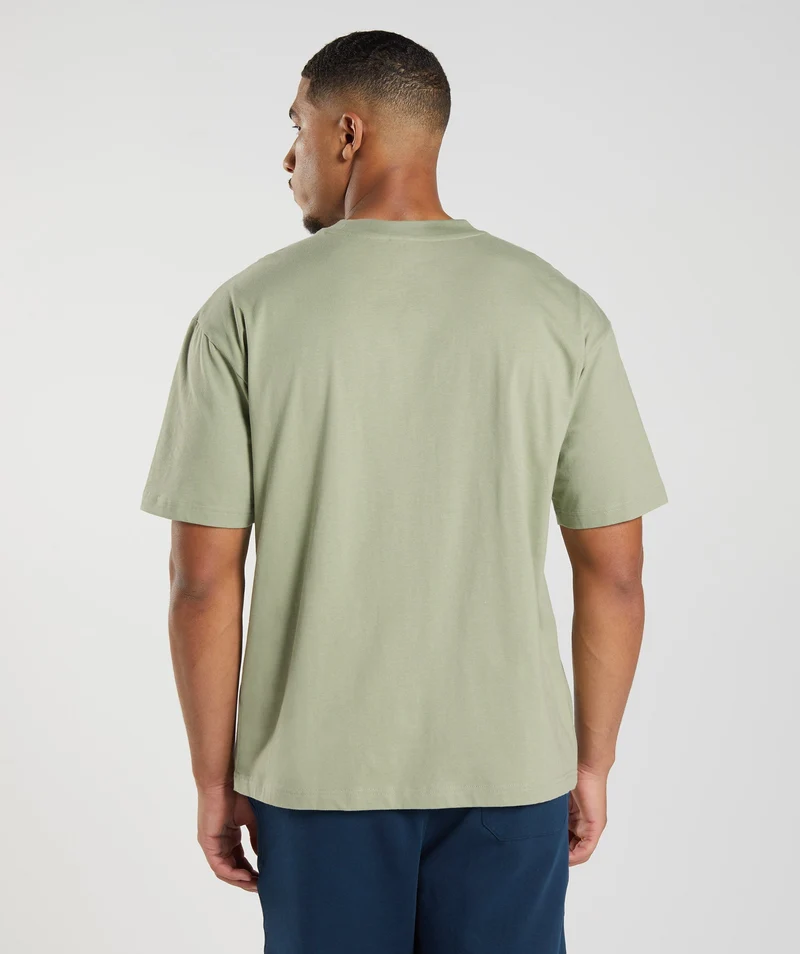 Gymshark Rest Day Sweats T-Shirt - Sage Green