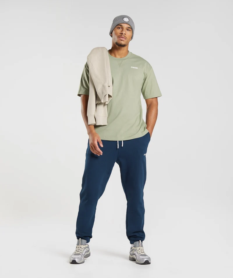 Gymshark Rest Day Sweats T-Shirt - Sage Green
