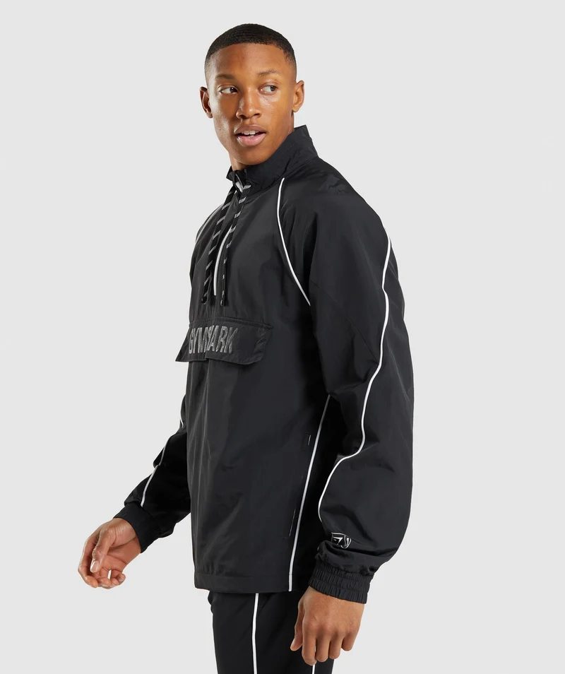 Gymshark Recess Lightweight Jacket - Black/White