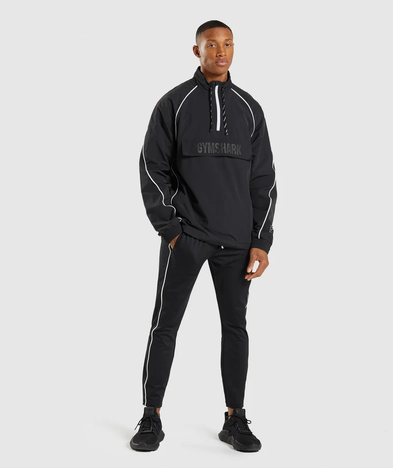 Gymshark Recess Lightweight Jacket - Black/White