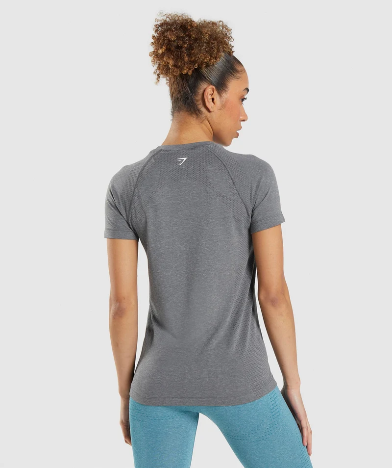 Gymshark Vital Seamless 2.0 Light T-Shirt - Smokey Grey Marl