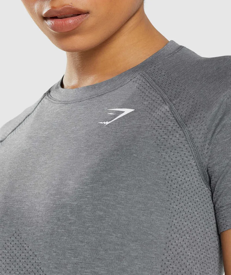 Gymshark Vital Seamless 2.0 Light T-Shirt - Smokey Grey Marl