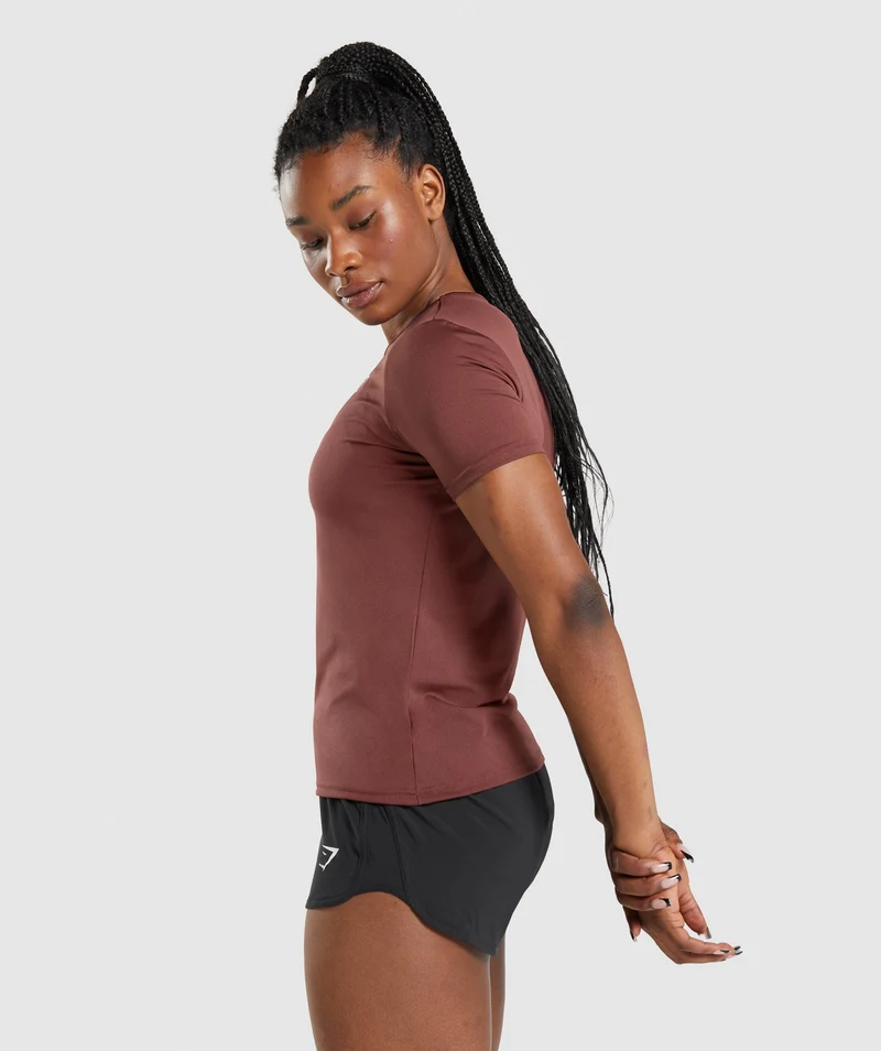 Gymshark Training T-Shirt - Cherry Brown