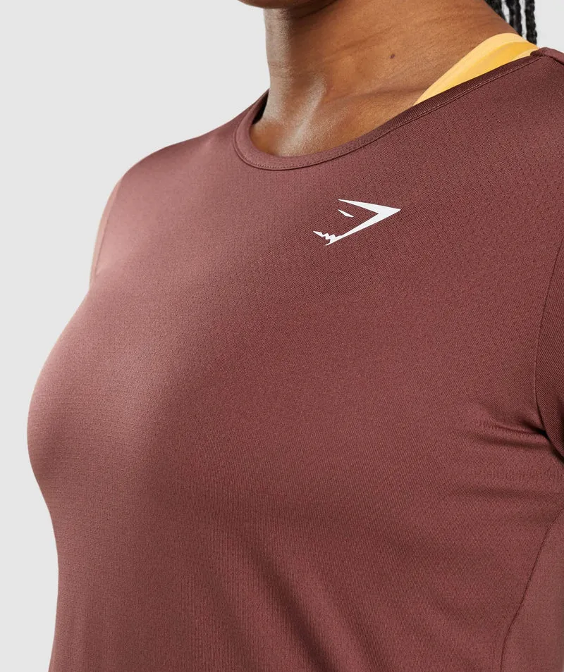 Gymshark Training T-Shirt - Cherry Brown