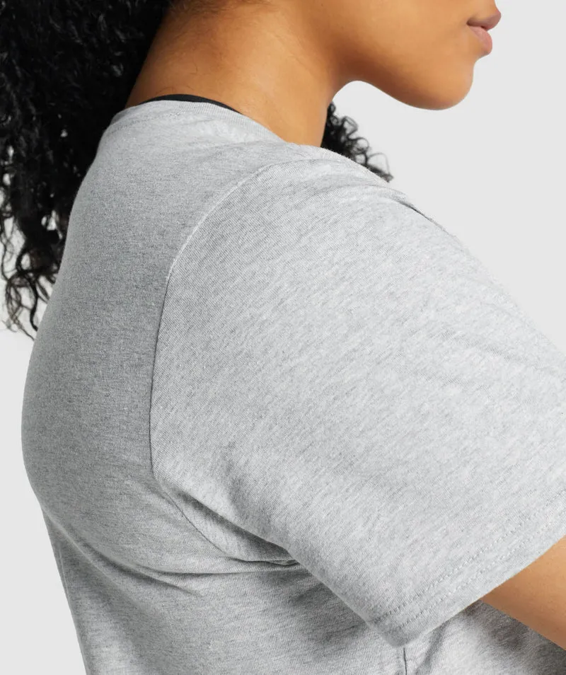 Gymshark Training Basic Tee - Light Grey Marl