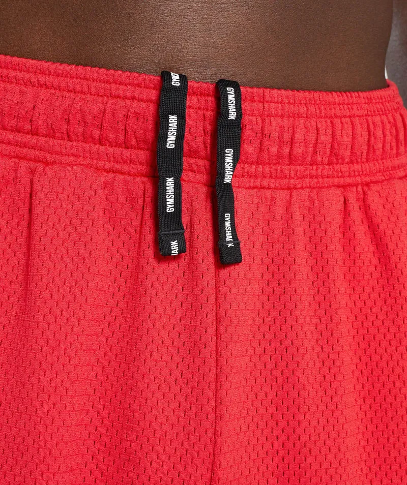 Gymshark Mesh 9" Shorts - Red
