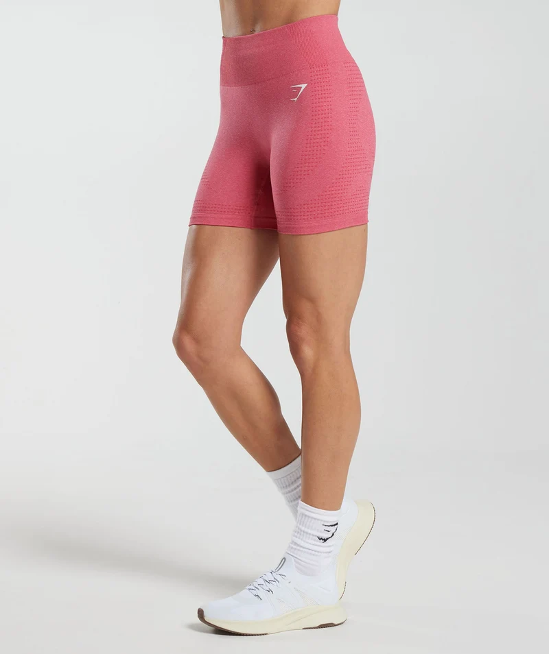 Gymshark Vital Seamless Shorts - Bright Fuchsia Marl