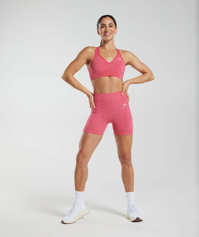 Gymshark Vital Seamless Shorts - Bright Fuchsia Marl