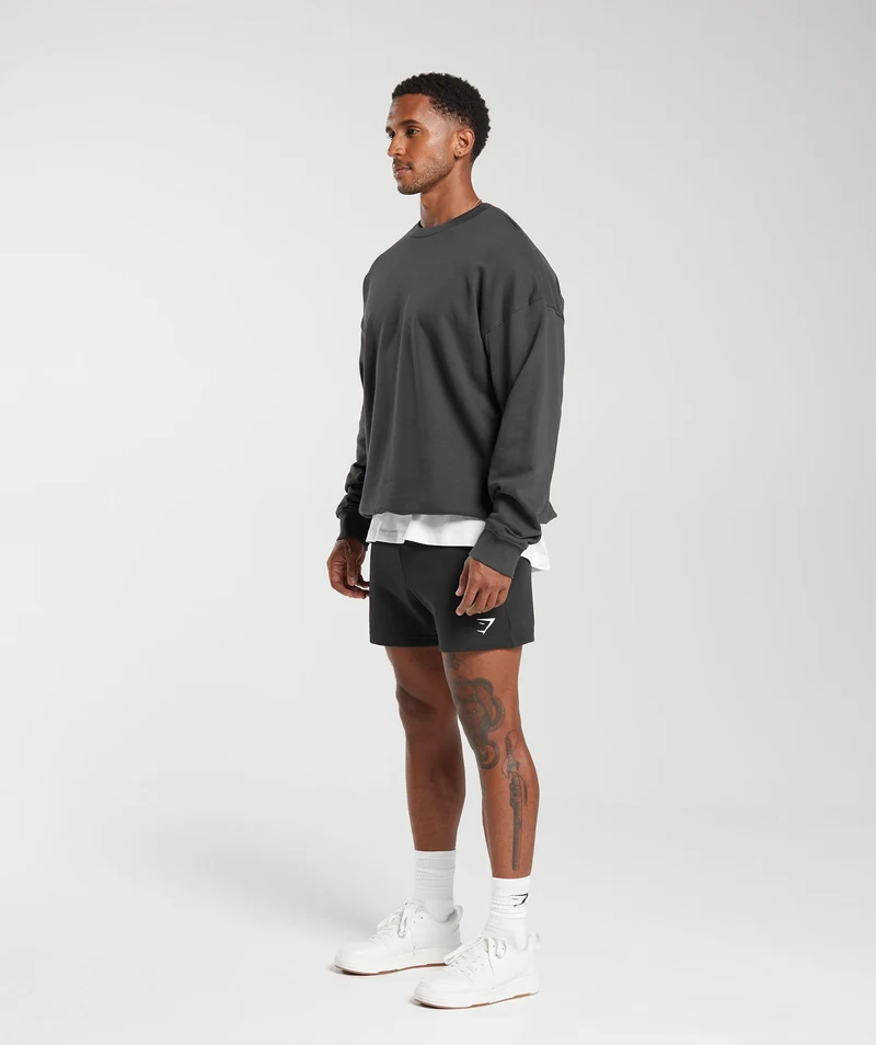 Gymshark Rest Day Essentials Crew - Onyx Grey