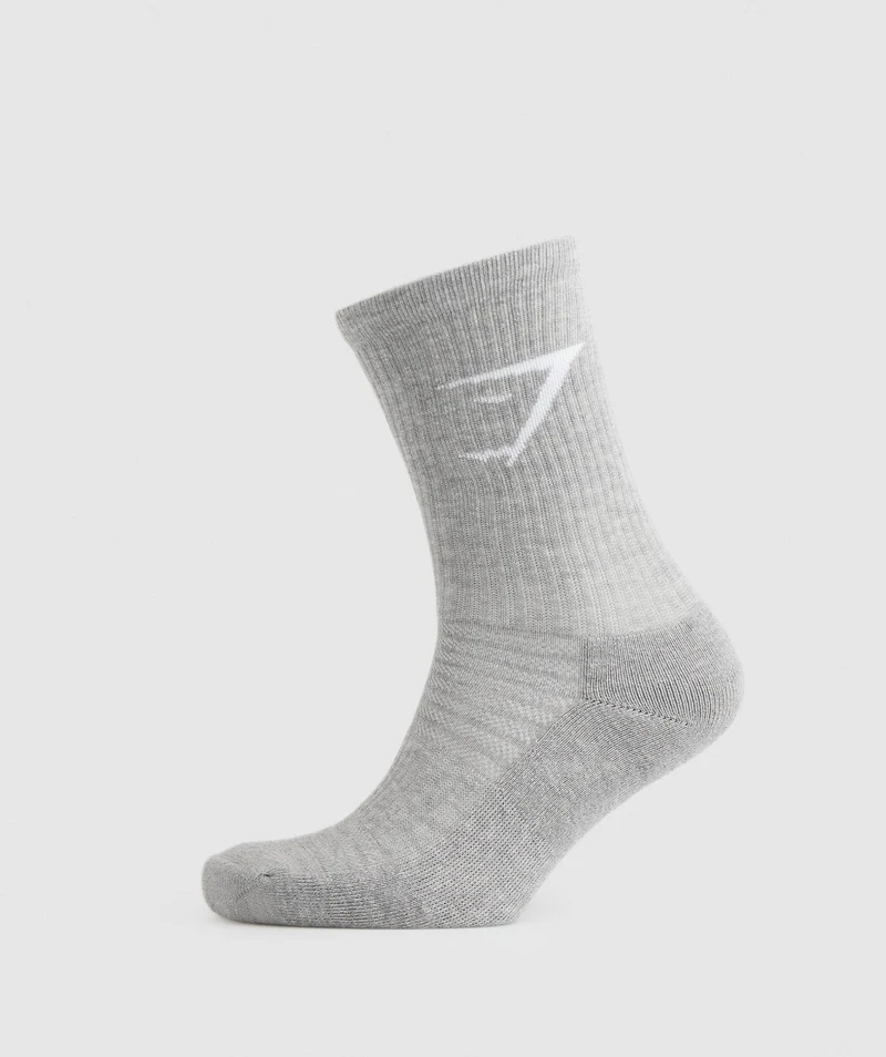 Gymshark Crew Socks 3pk - Navy/Athletic Blue/Light Grey Marl