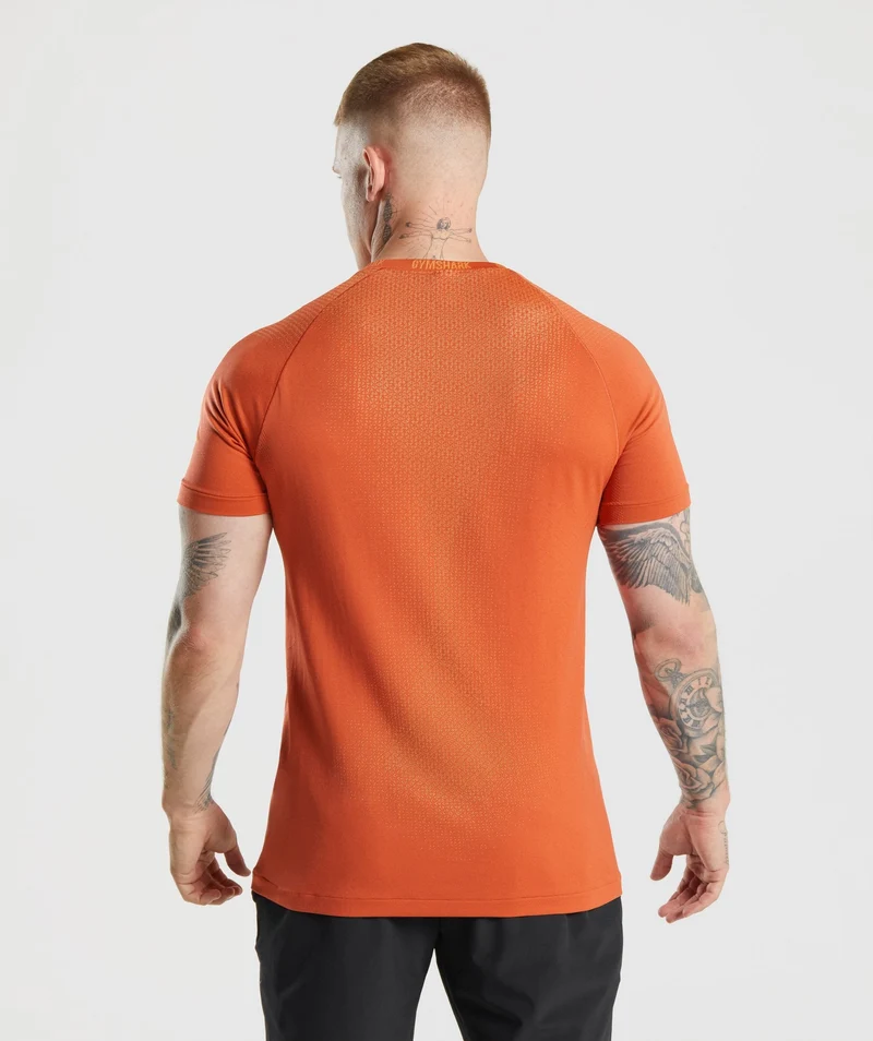 Gymshark Apex Contrast T-Shirt - Red