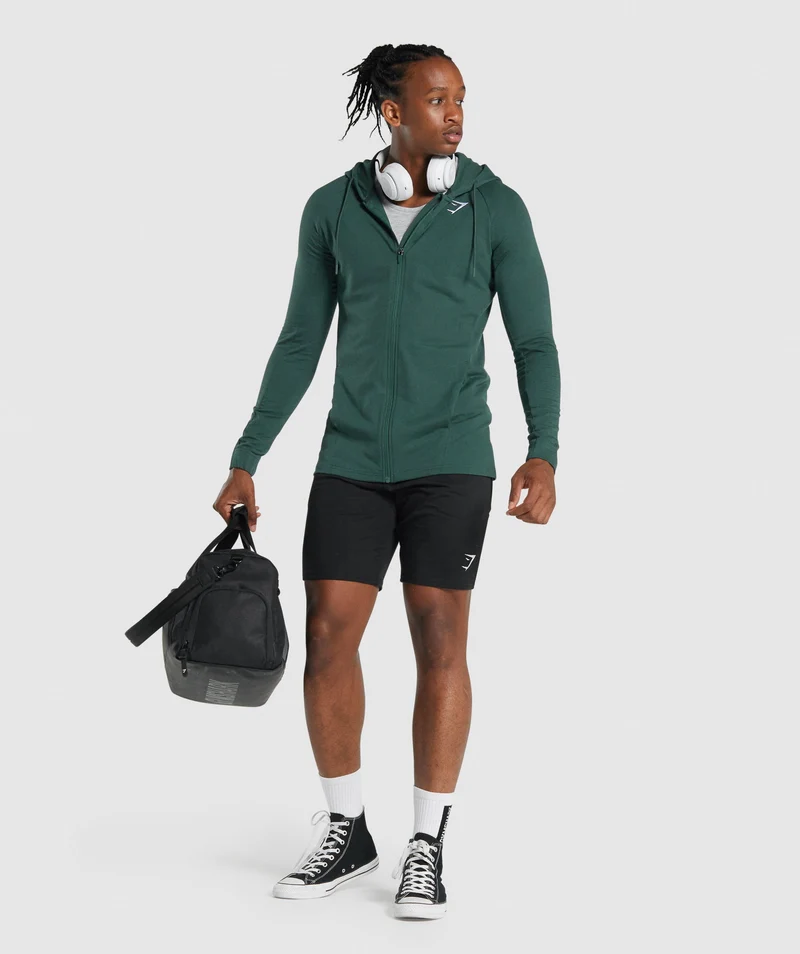 Gymshark Critical 2.0 Zip Up Hoodie - Dark Green