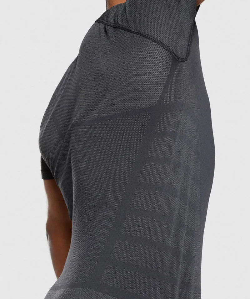 Gymshark 315 T-Shirt - Black/Charcoal
