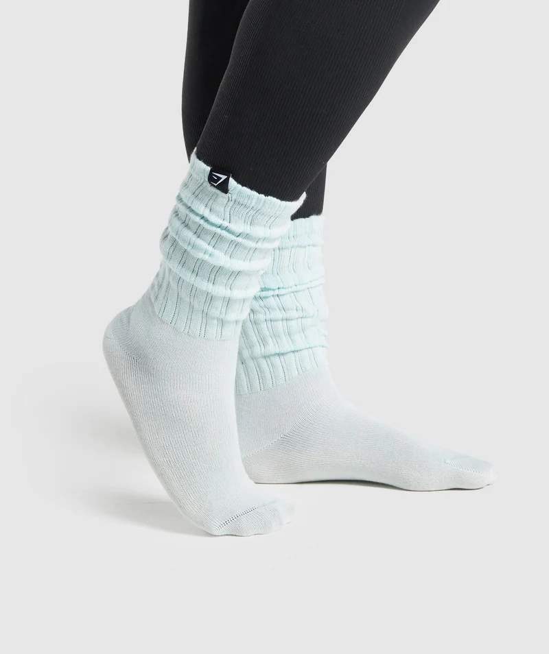 Gymshark Comfy Rest Day Socks - Light Green