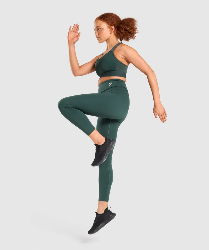 Gymshark Lightweight High Support Sports Bra - Dark Green