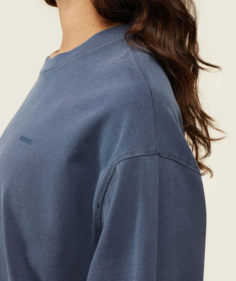Gymshark everywear Long Sleeve Top - Heavy Blue
