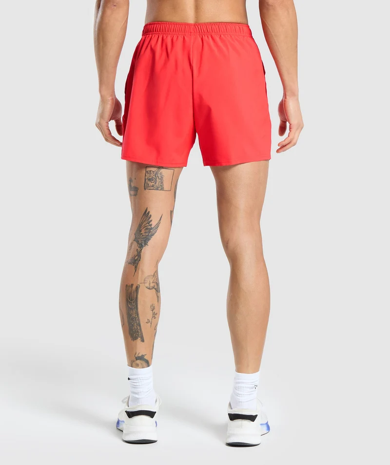 Gymshark Arrival 5" Shorts - Pow Red