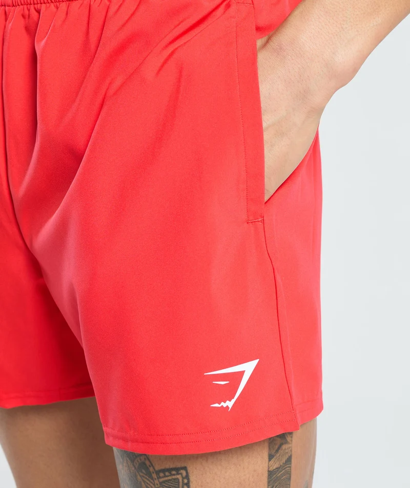 Gymshark Arrival 5" Shorts - Pow Red