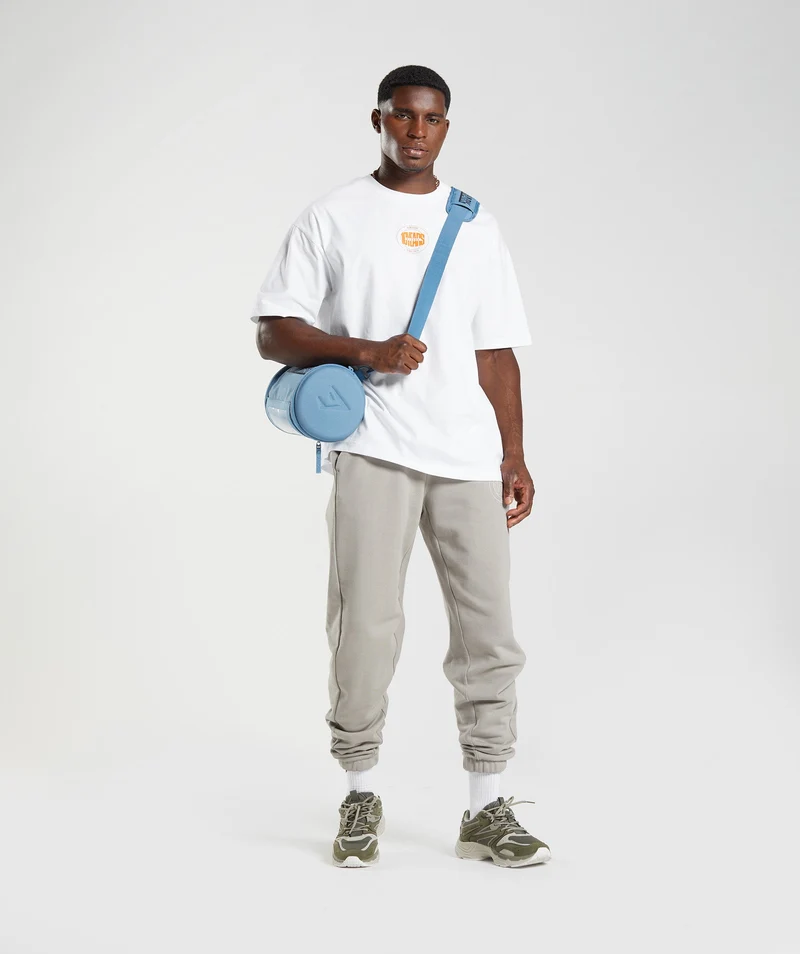 Gymshark GS10 Year Oversized T-Shirt - White