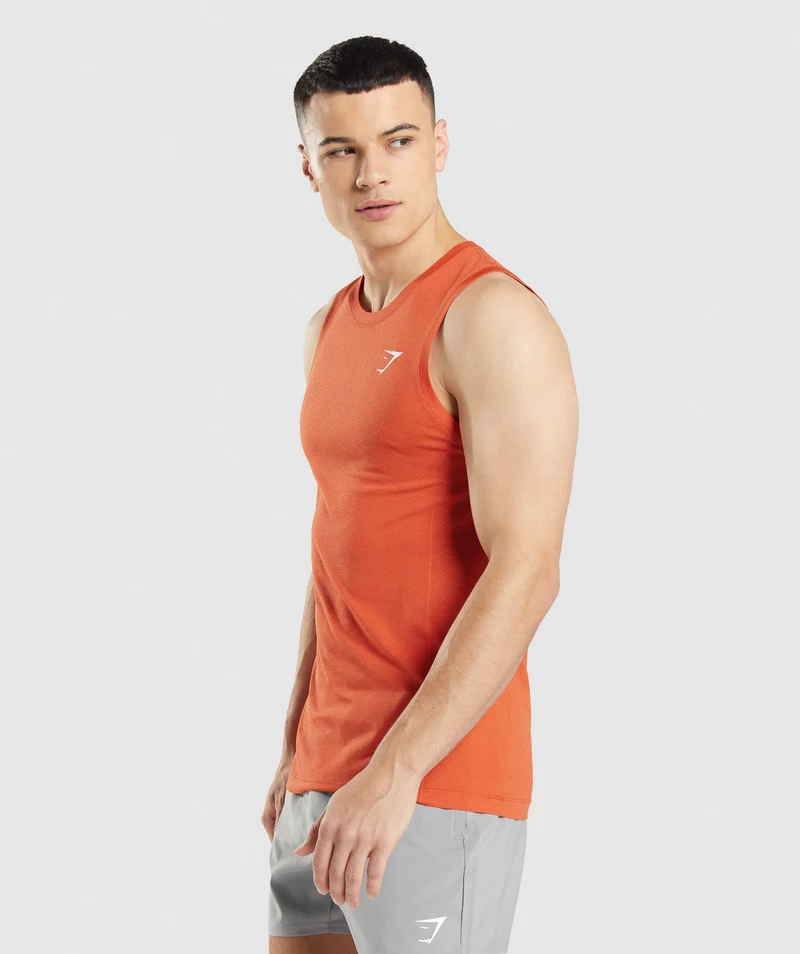 Gymshark Vital Tank - Papaya Orange Marl