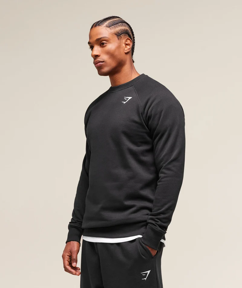 Gymshark Crest Crew - Black