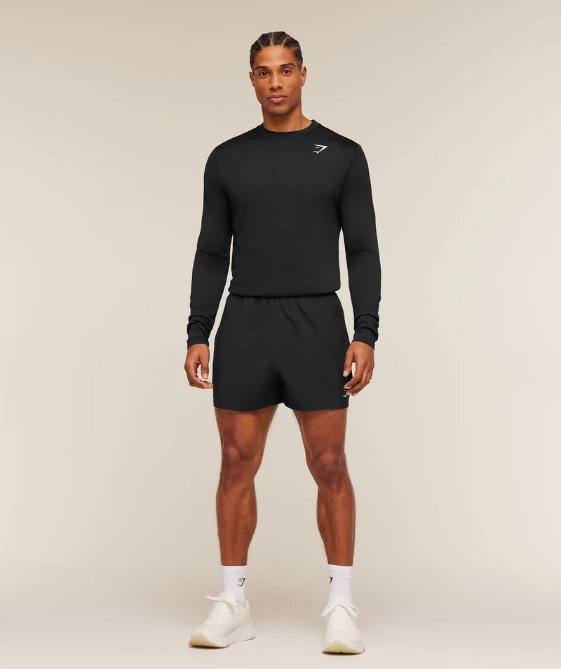 Gymshark Arrival Long Sleeve T-Shirt - Black