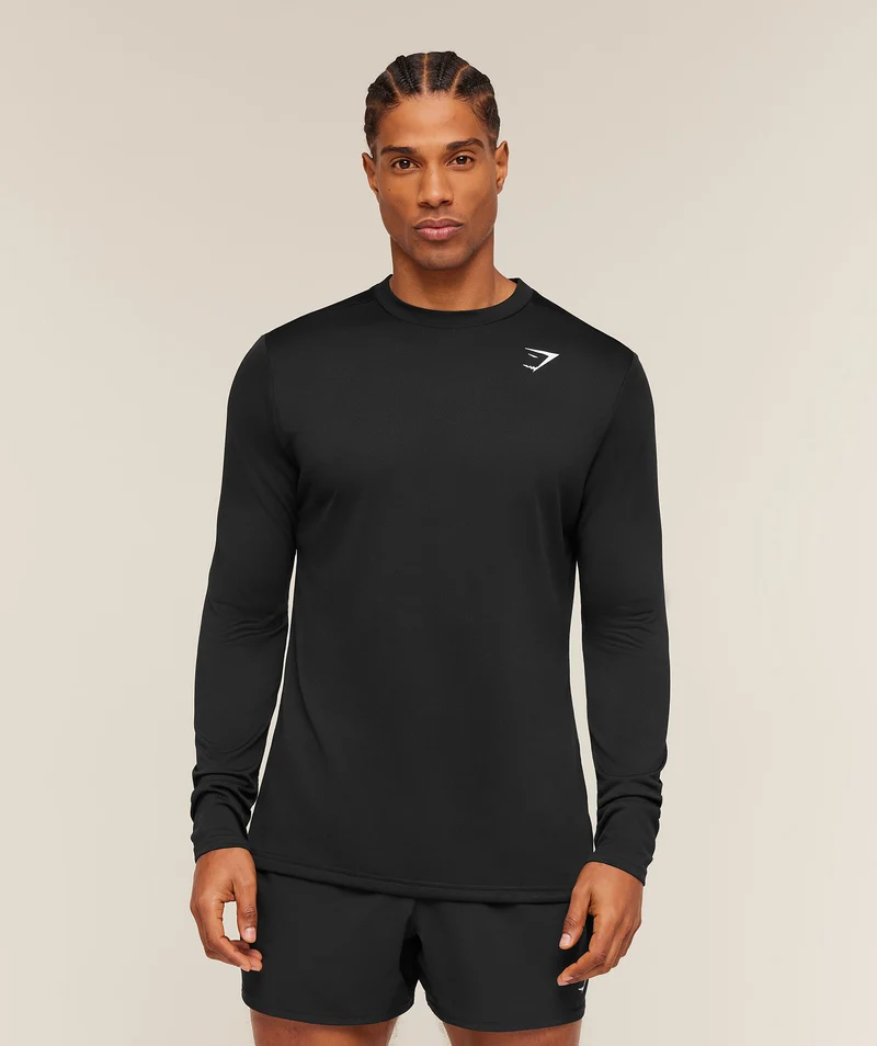 Gymshark Arrival Long Sleeve T-Shirt - Black